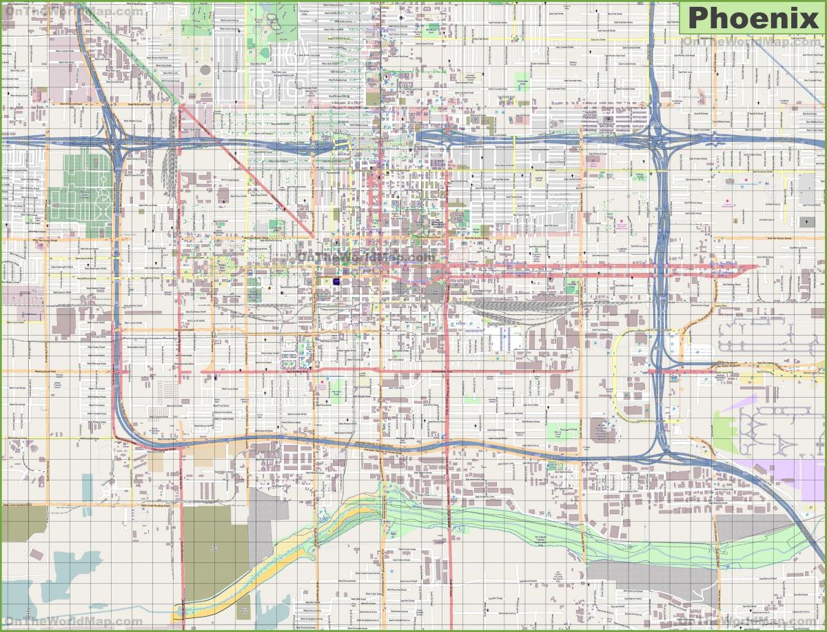 Mapa de calles de Phoenix